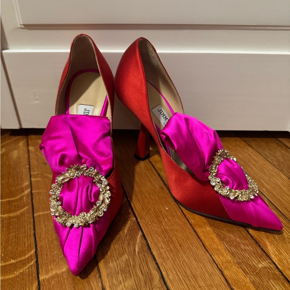 Jimmy Choo Red and Pink Heels